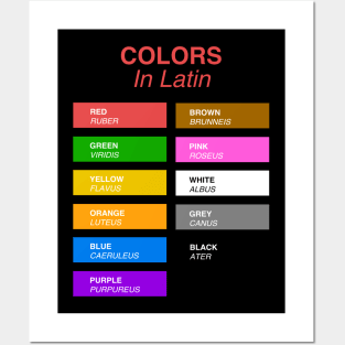 Colors In Latin Posters and Art